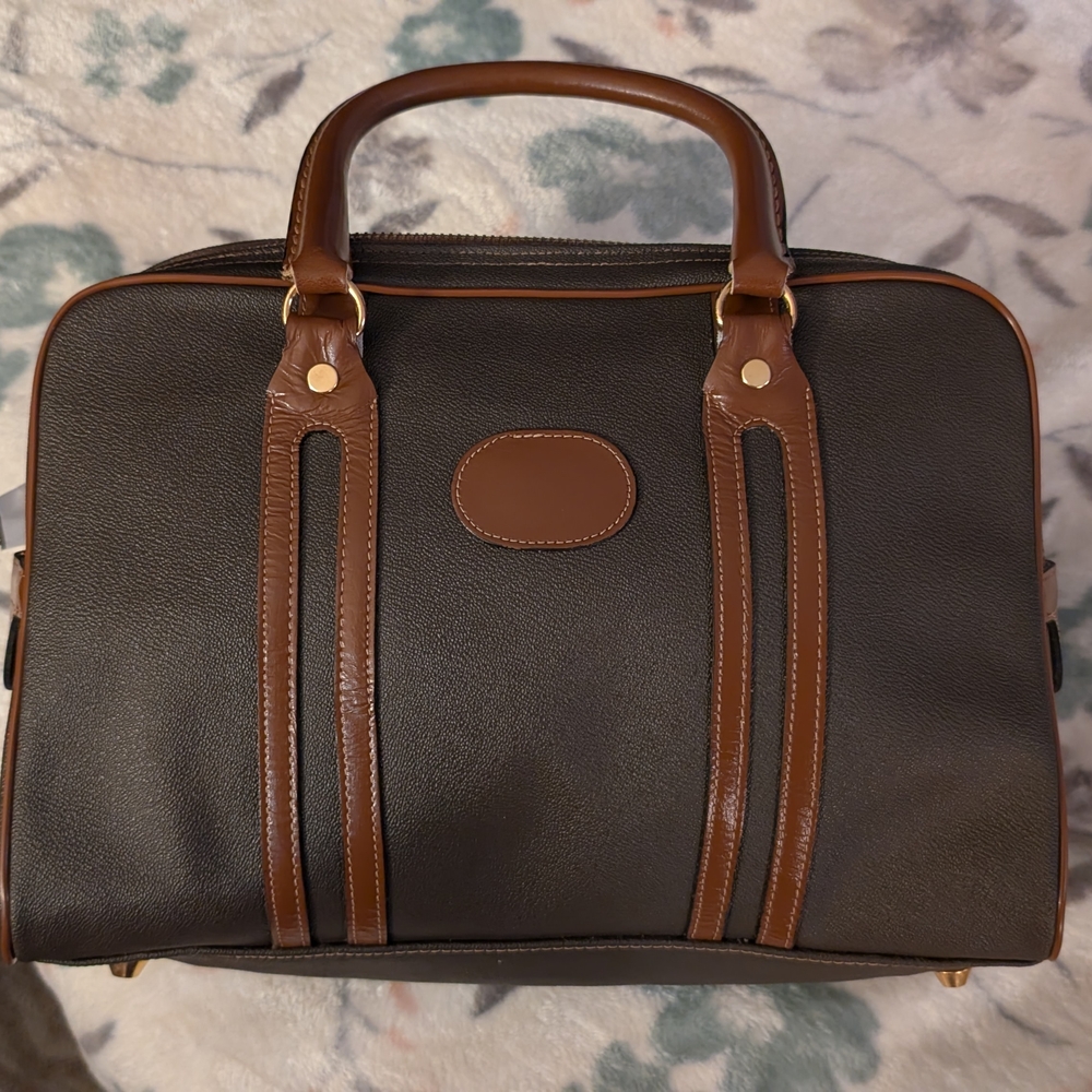 🫰🏼 Vintage Two Tone Bonnie Cashin Era Meyers Top Handle Satchel Style Purse